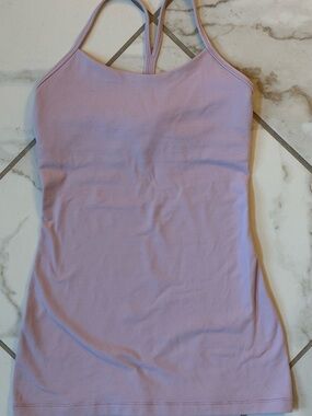 Lululemon Perfect Pose Strappy Racerback Tank porcelain pink/lavender